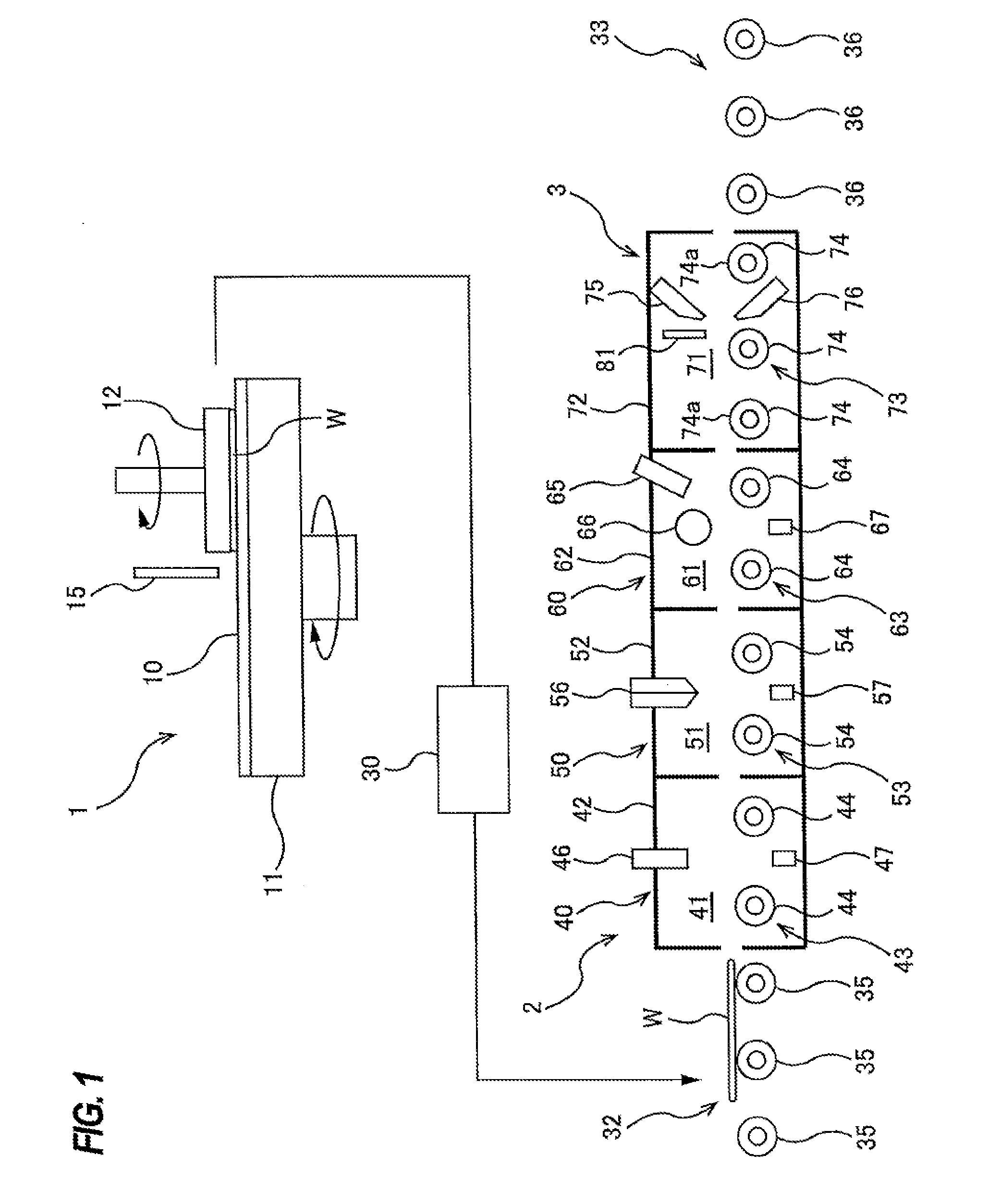 Wafer drying apparatus and wafer drying method