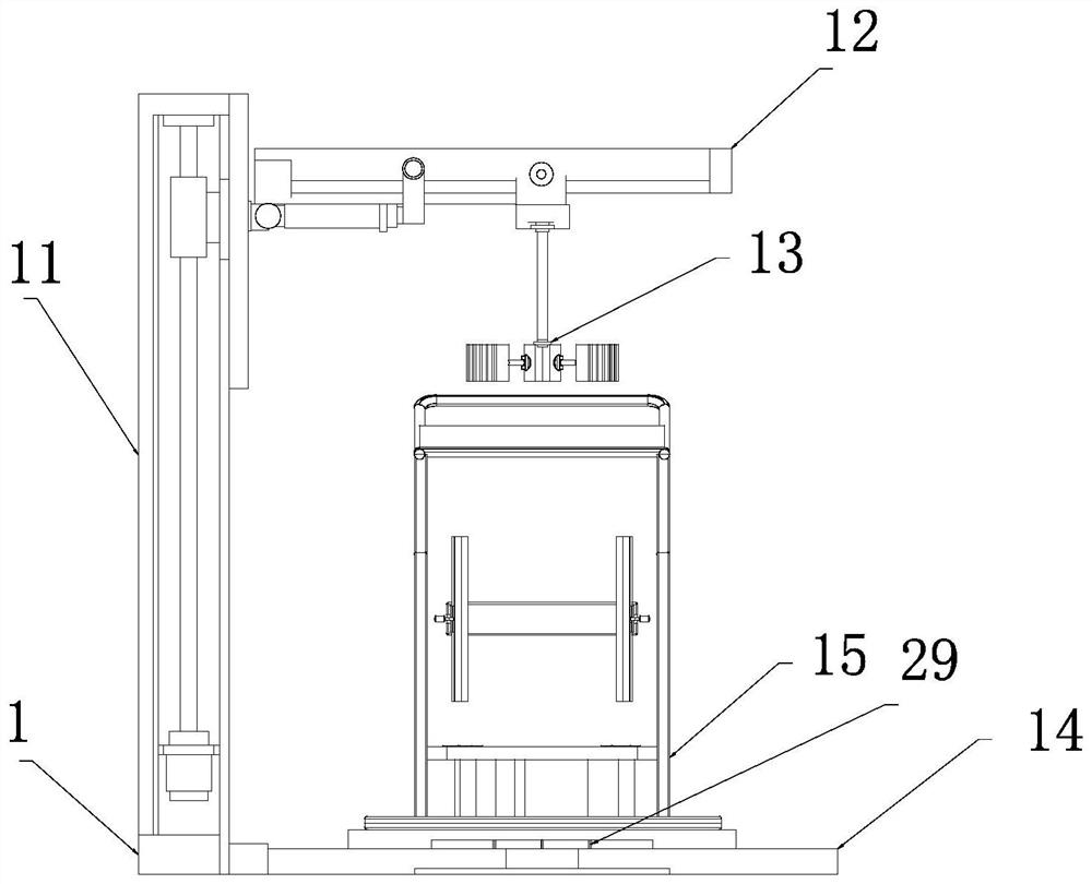 Chemical material barrel cleaning and recycling device