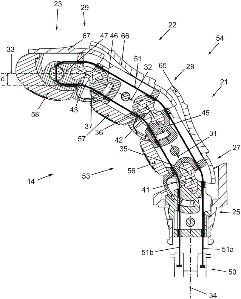 Hand intended for being provided on a humanoid robot with improved fingers