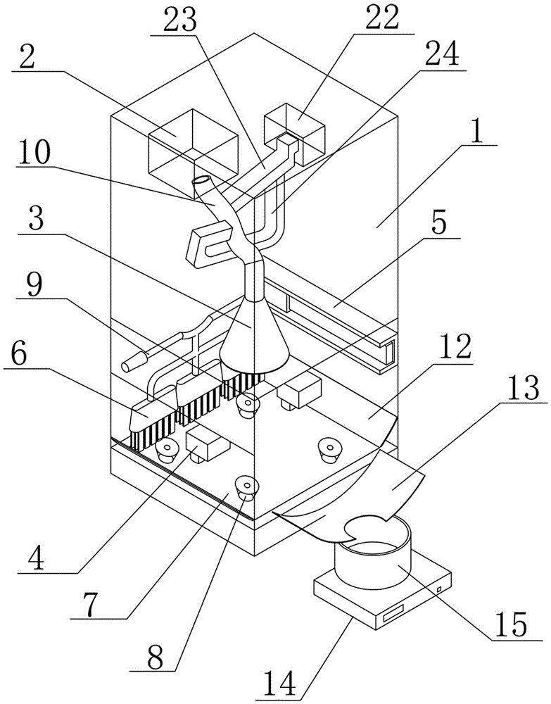 Portable wheat quality detection device