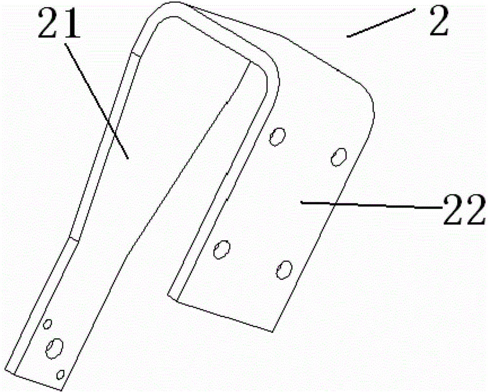 A rail vehicle contact obstacle detection device