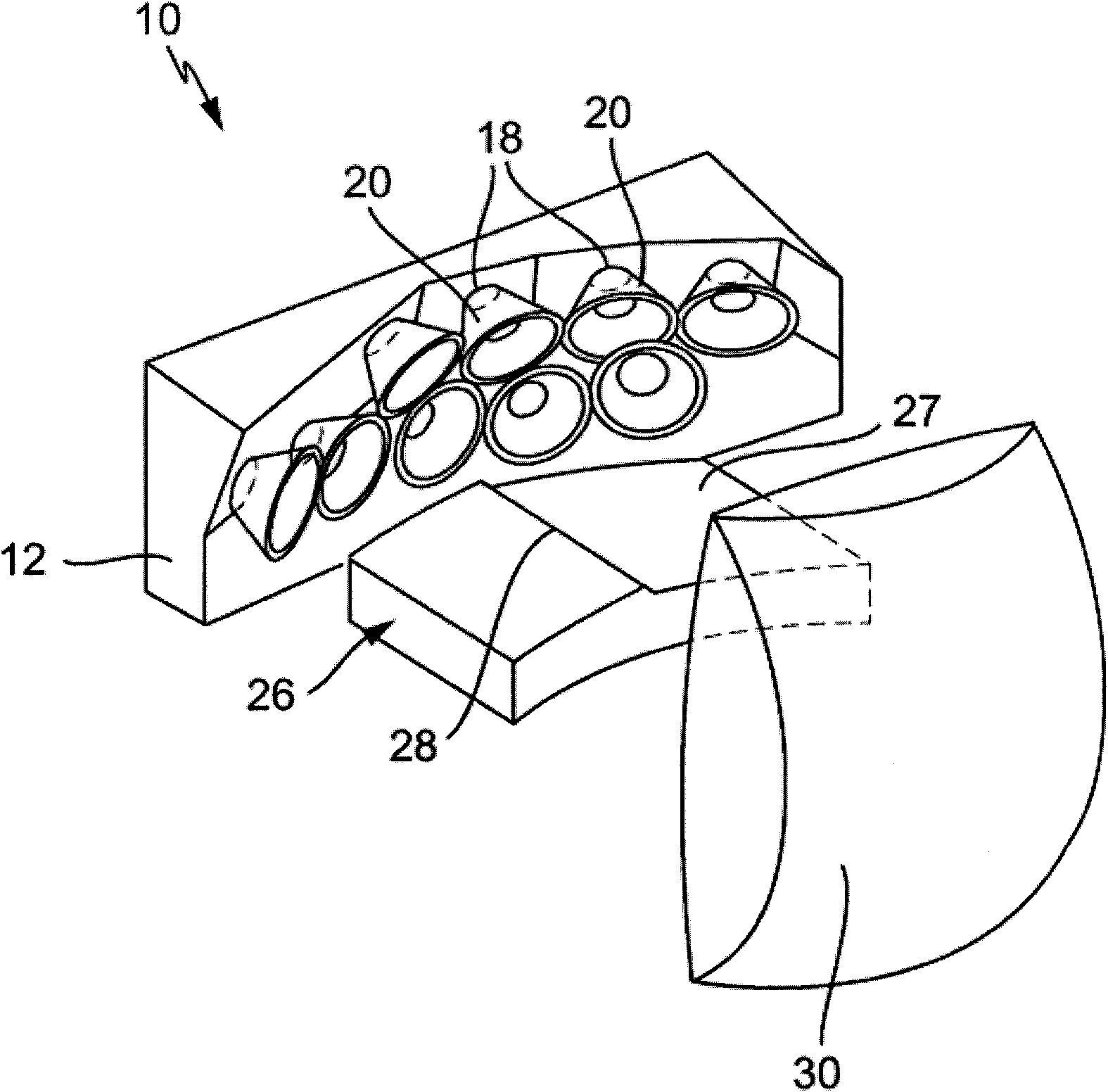 Light module for a lighting device of a motor vehicle