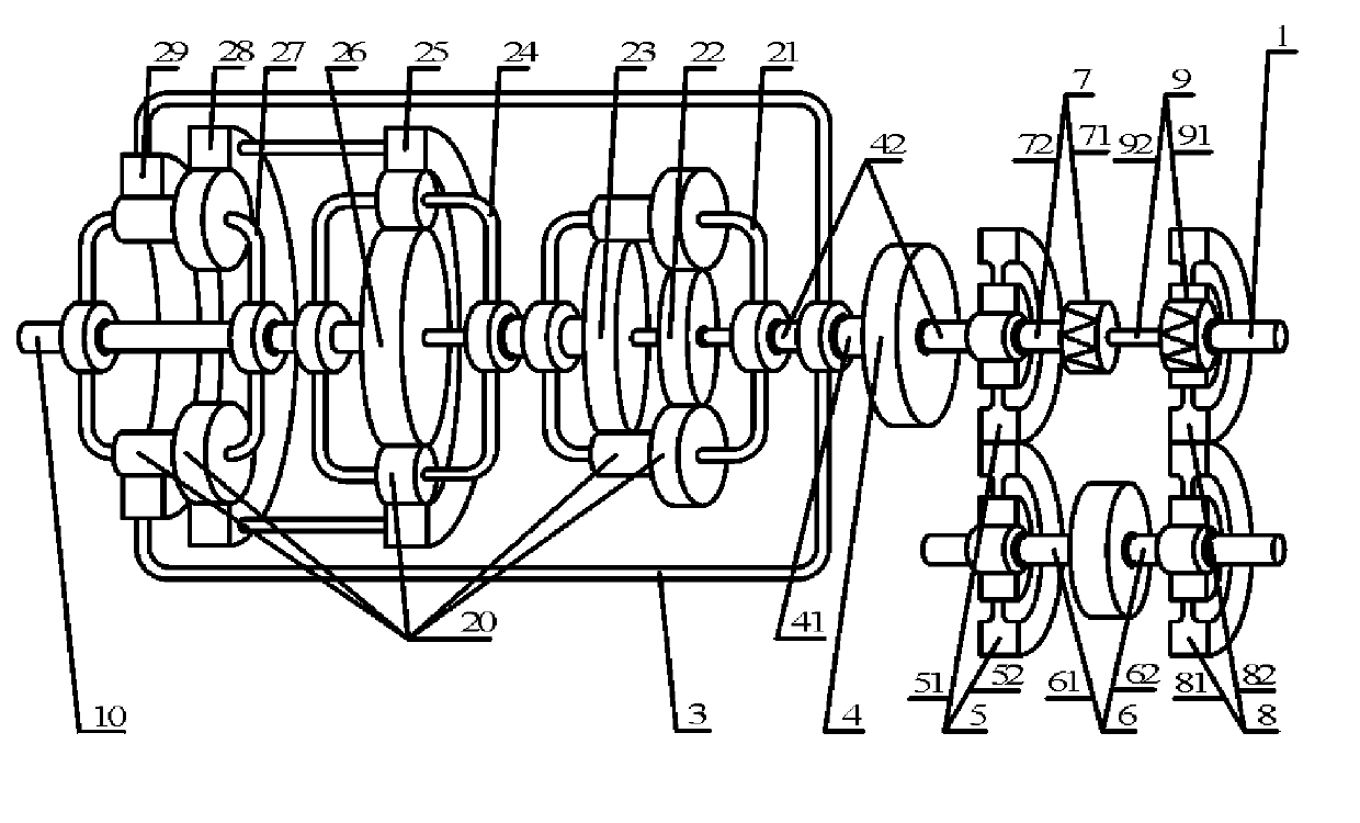 Compound type double guide wheel hydraulic torque converter