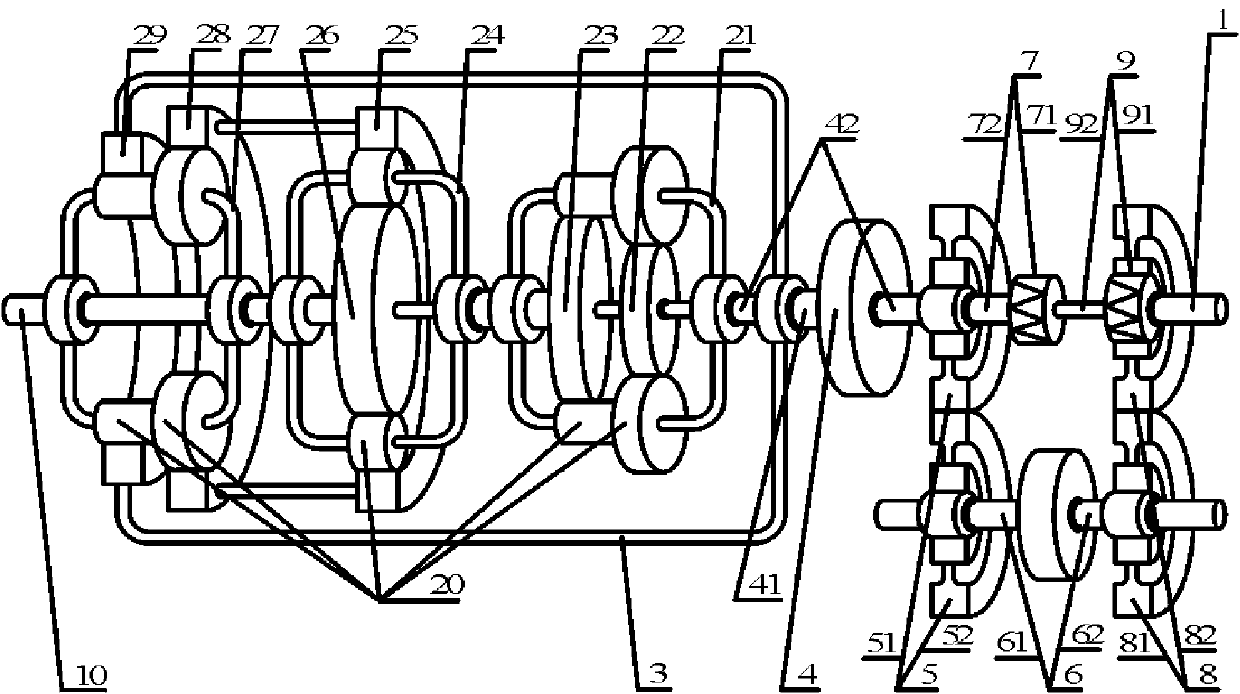 Compound type double guide wheel hydraulic torque converter