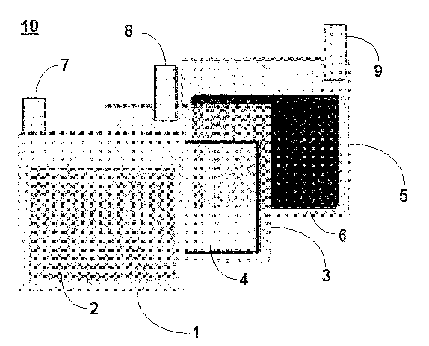 Dual active film electrochromic display device