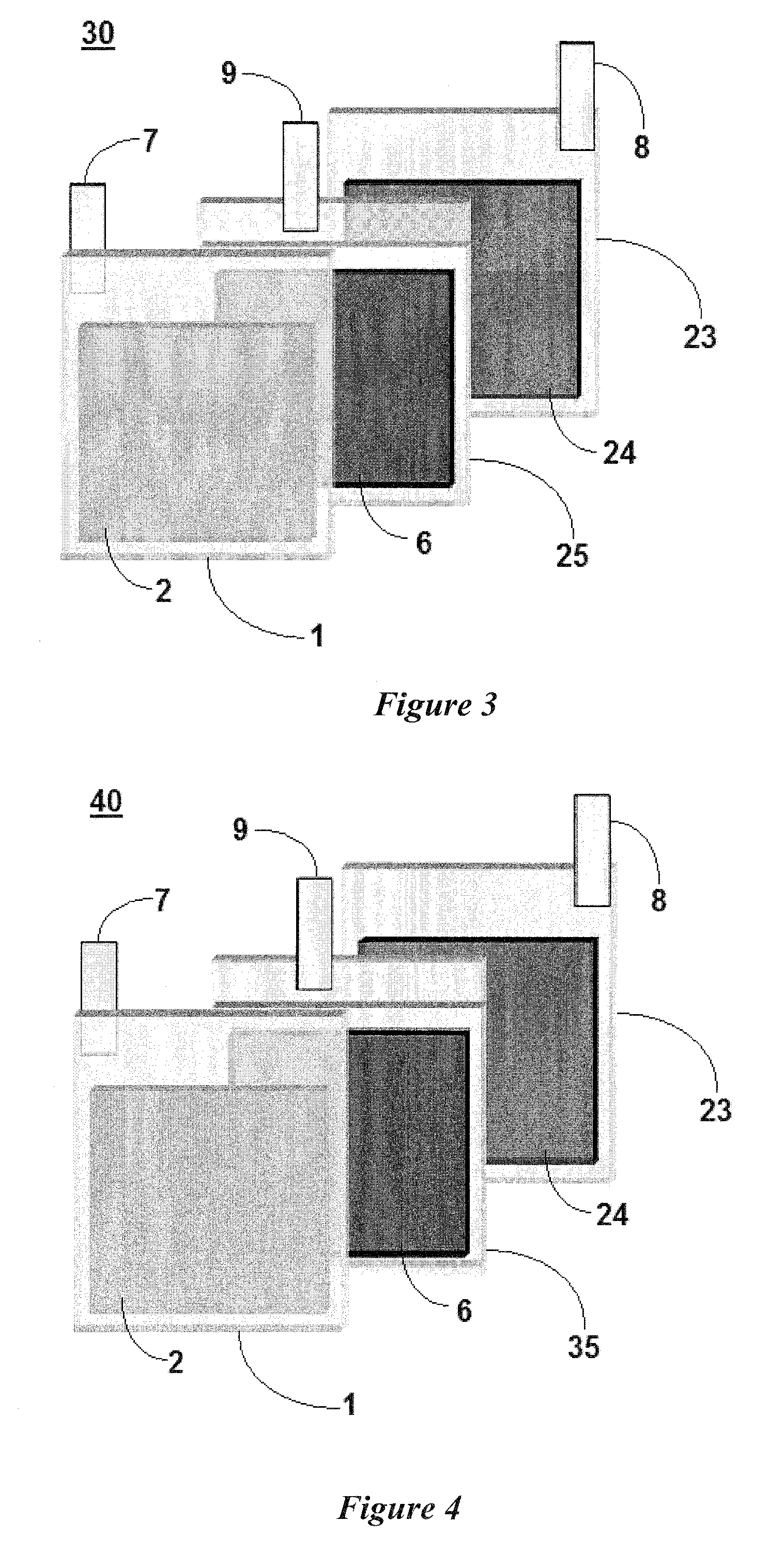 Dual active film electrochromic display device