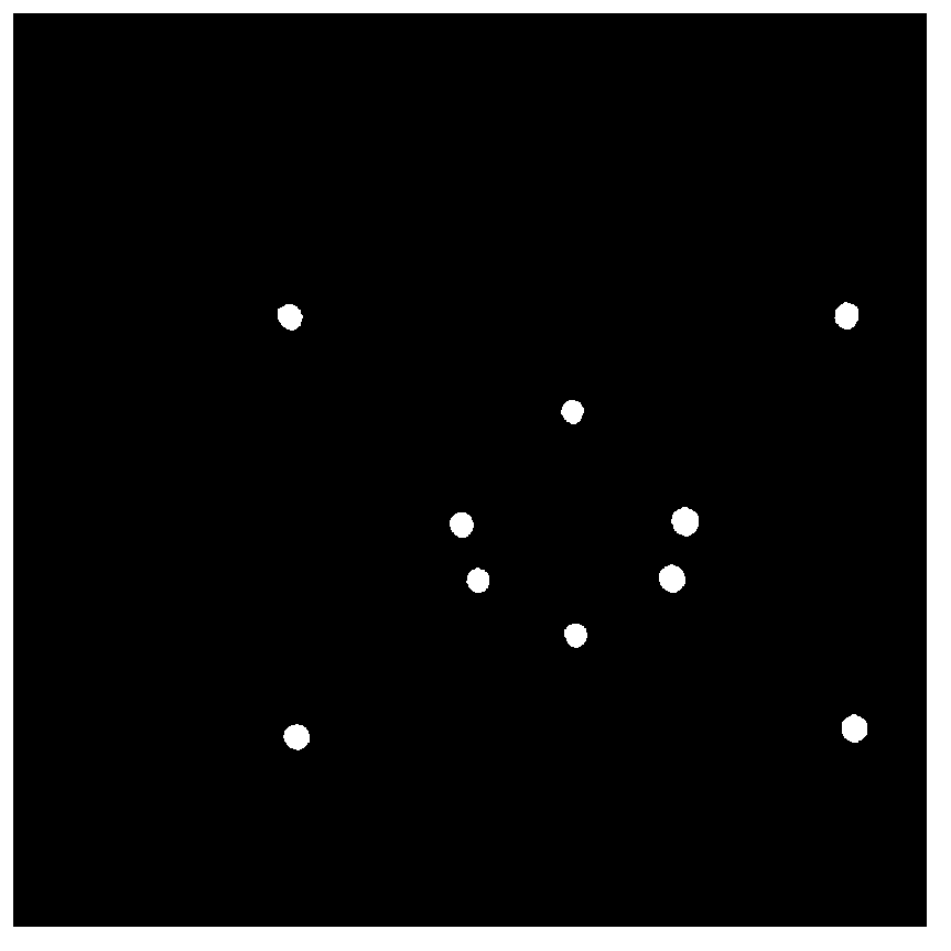 Method for extracting pose measurement feature points based on target feature modeling