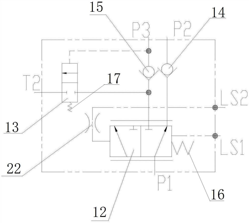 Loader hydraulic system and loader