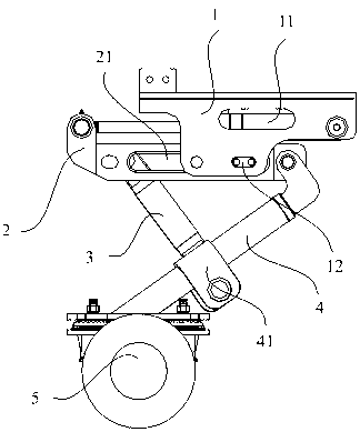 Guide wheel mechanism and autorailer