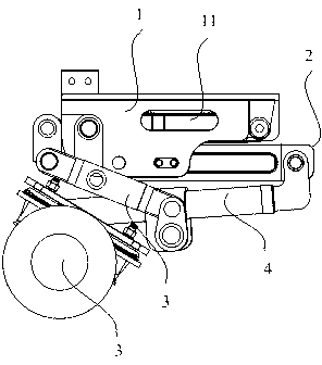 Guide wheel mechanism and autorailer