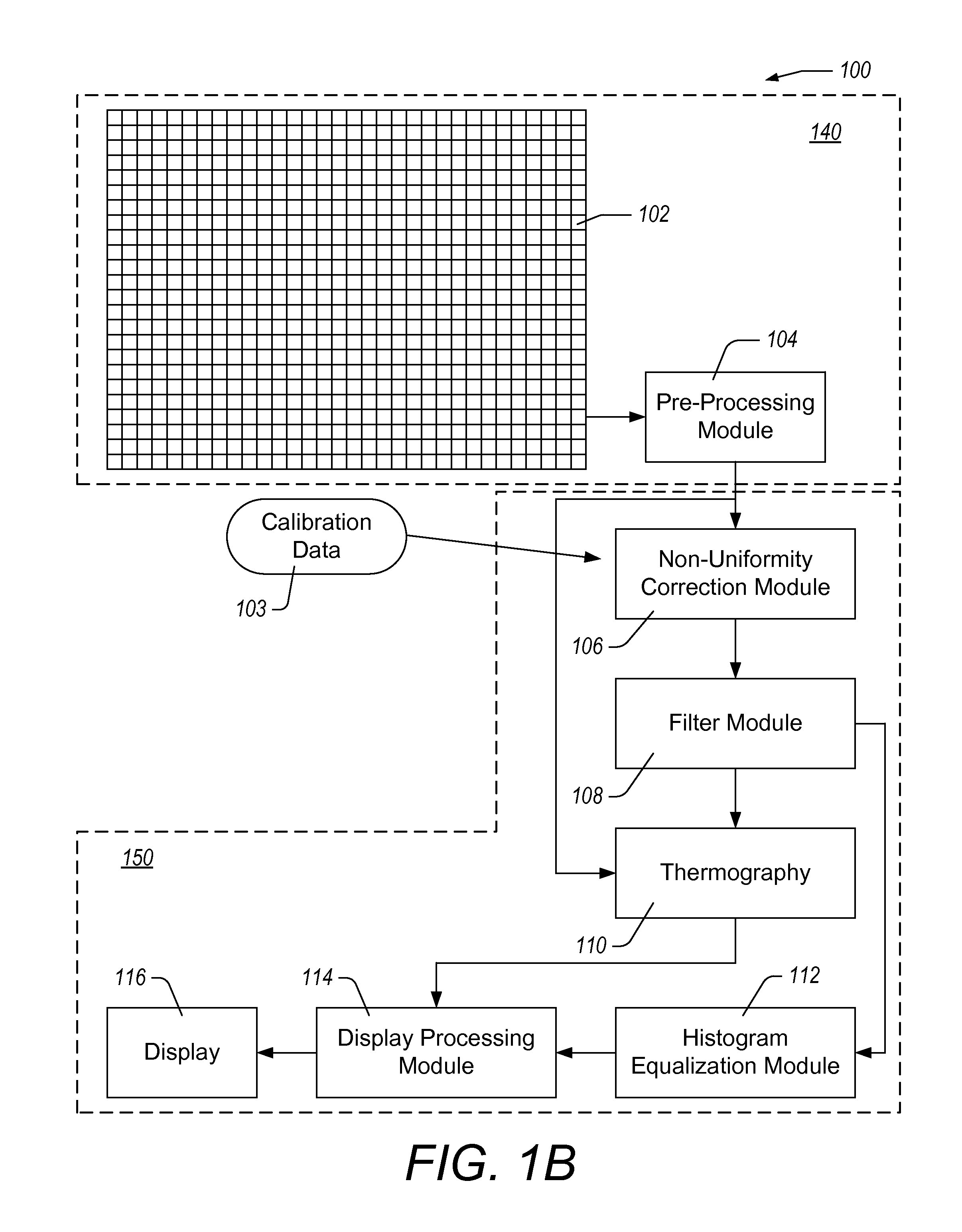 Selective color display of a thermal image