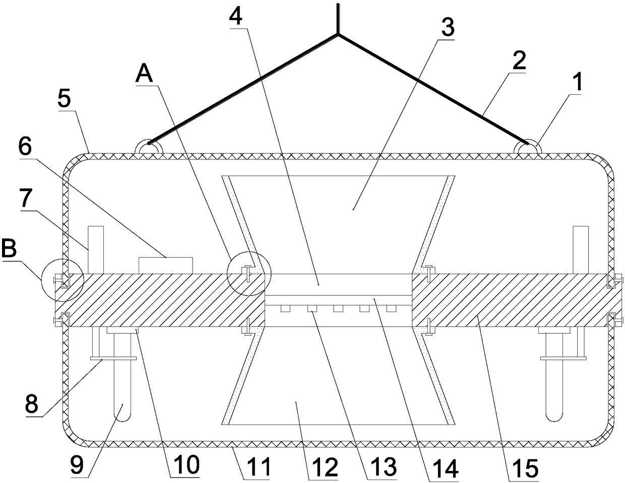 Multi-depth sampling water quality detection device