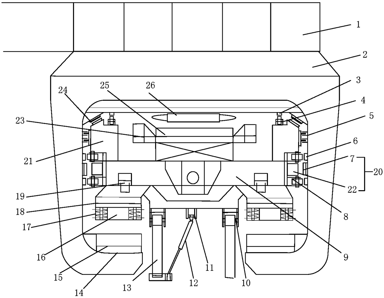 Suspension maglev rail transit system