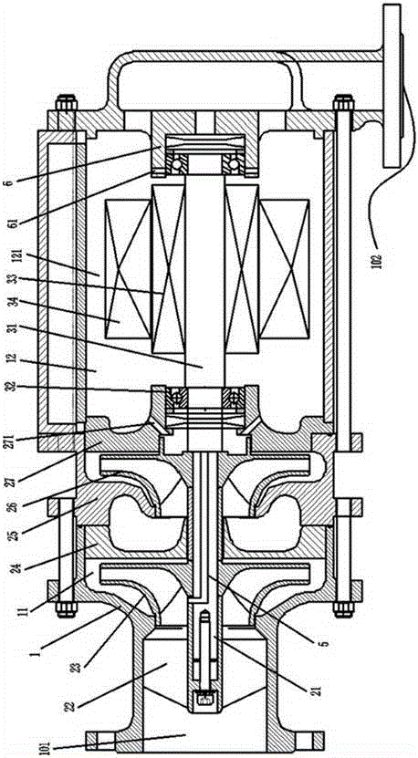 Unpressurized LNG (Liquefied Natural Gas) immersed pump