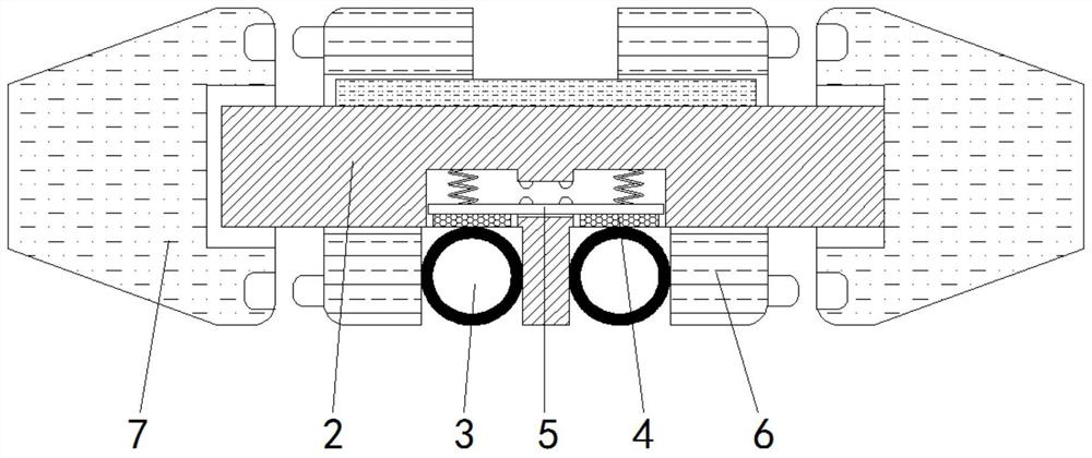 Printer ground rail capable of being automatically adjusted to be level