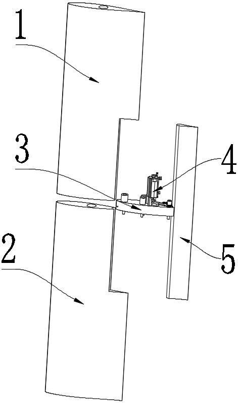 A device for actively controlling trailing edge winglets with large forward ratio rotor blade anti-stall