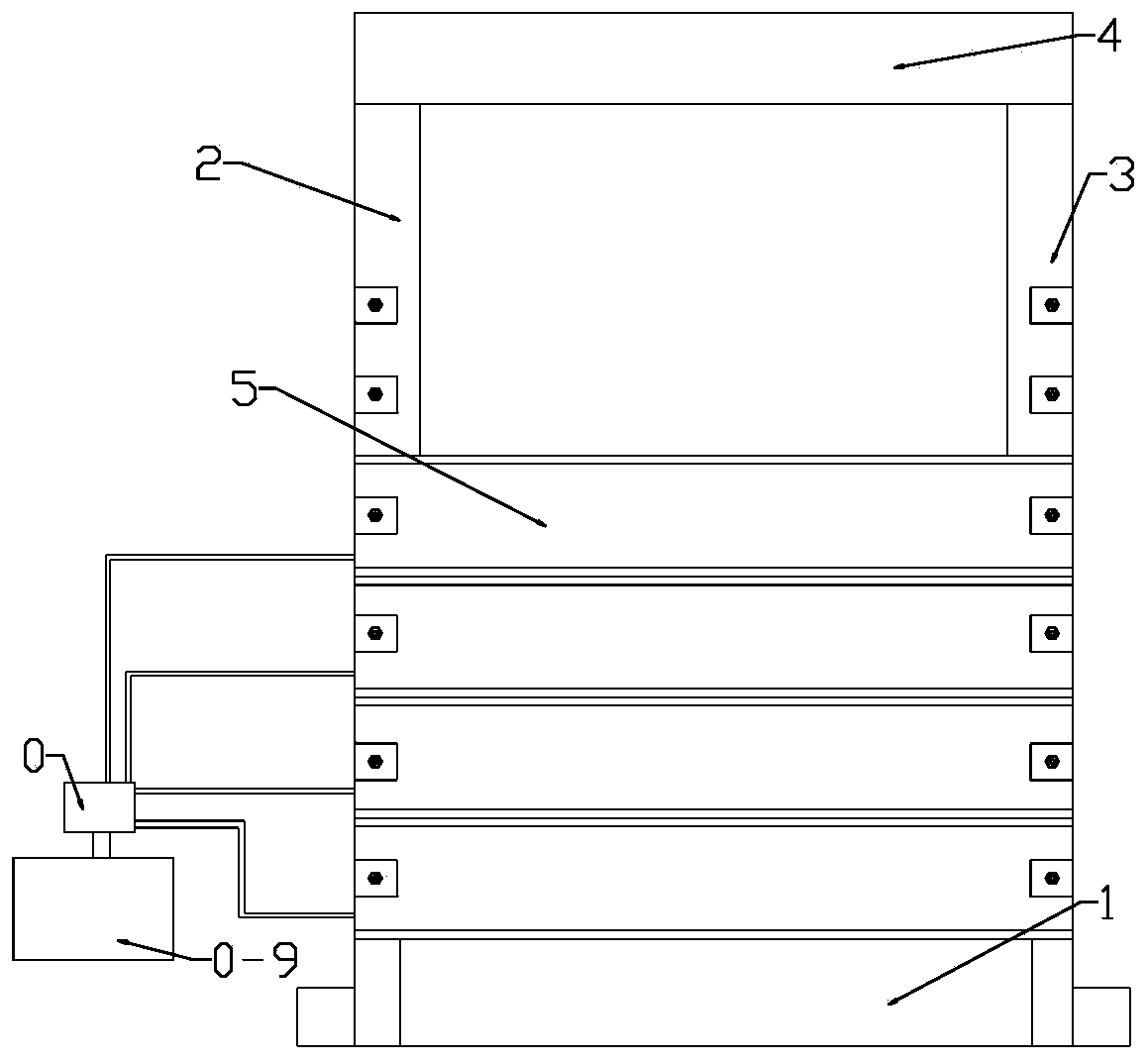 Confined aquifer fluid-solid coupling analog simulation experiment device