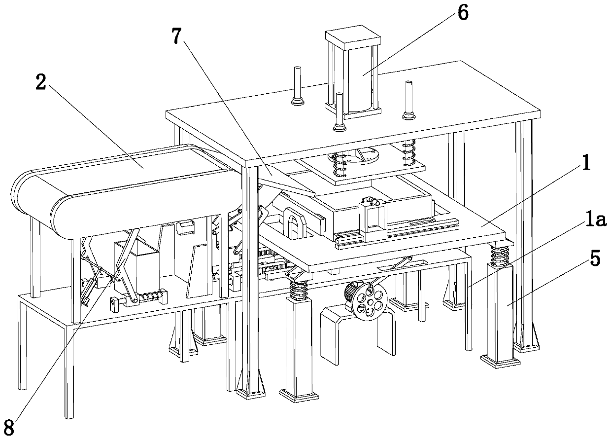 Building concrete block forming device