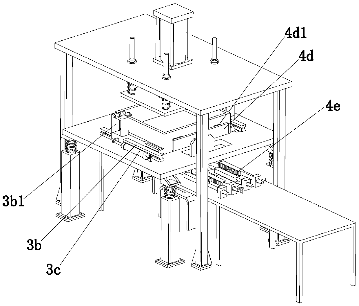 Building concrete block forming device