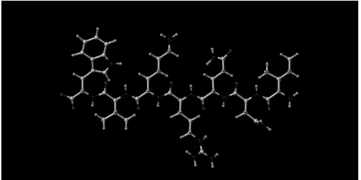 Hepatitis C virus NS5B RNA polymerase inhibitory polypeptide sequence and application thereof