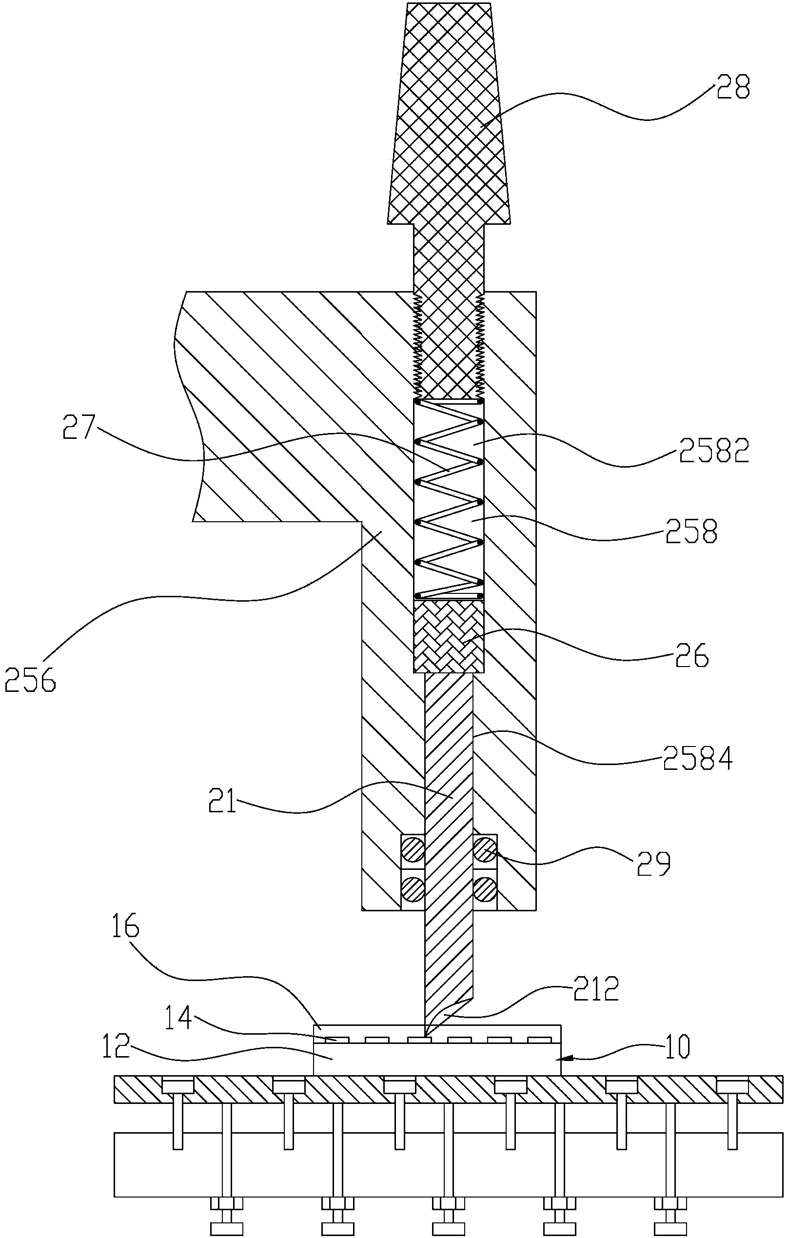 Tool component for cutting touch screen protection film