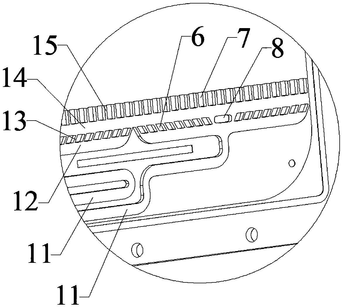 Liquid flow frame of all-vanadium redox flow battery