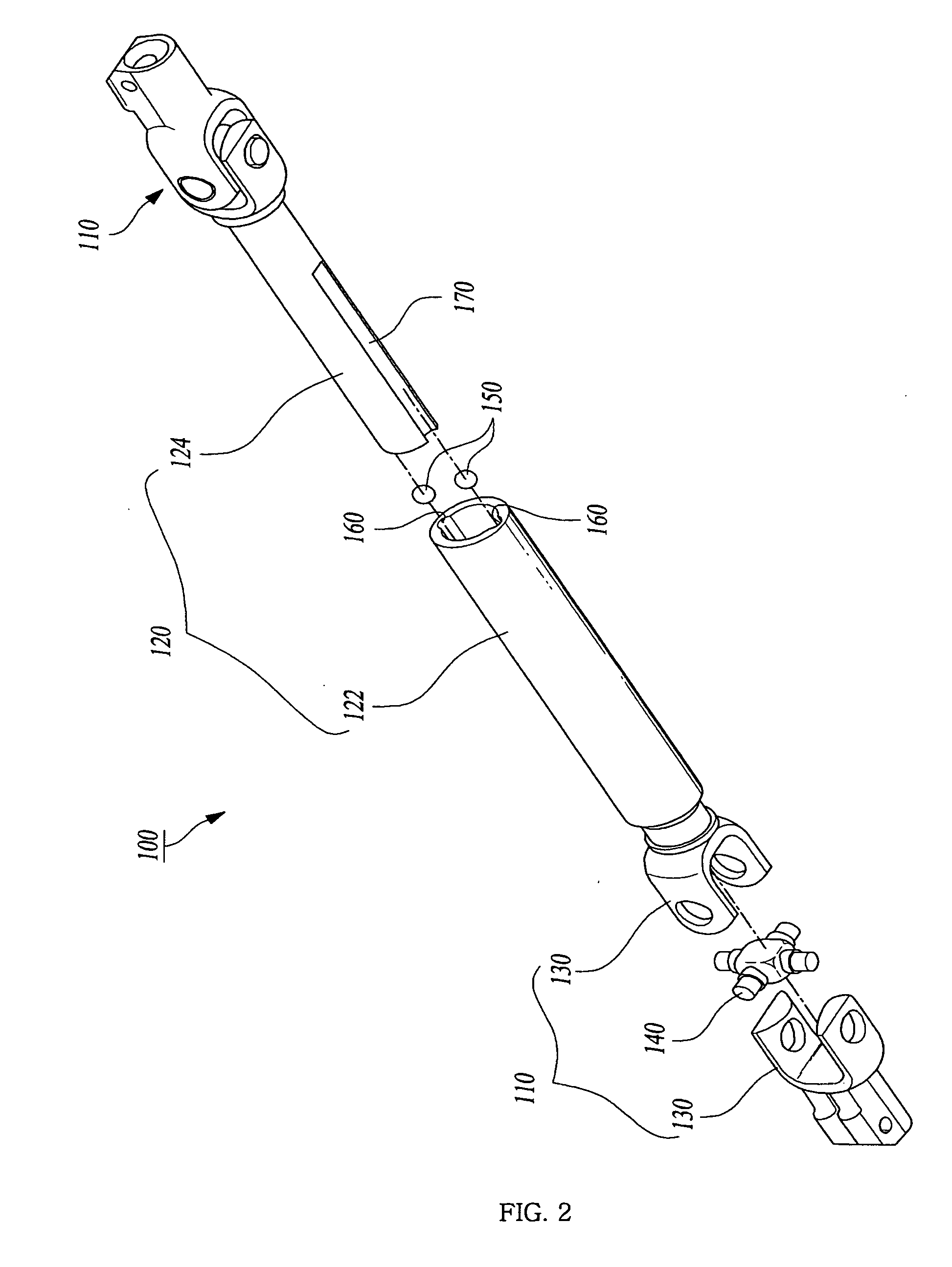 Slip joint of steering apparatus for vehicle