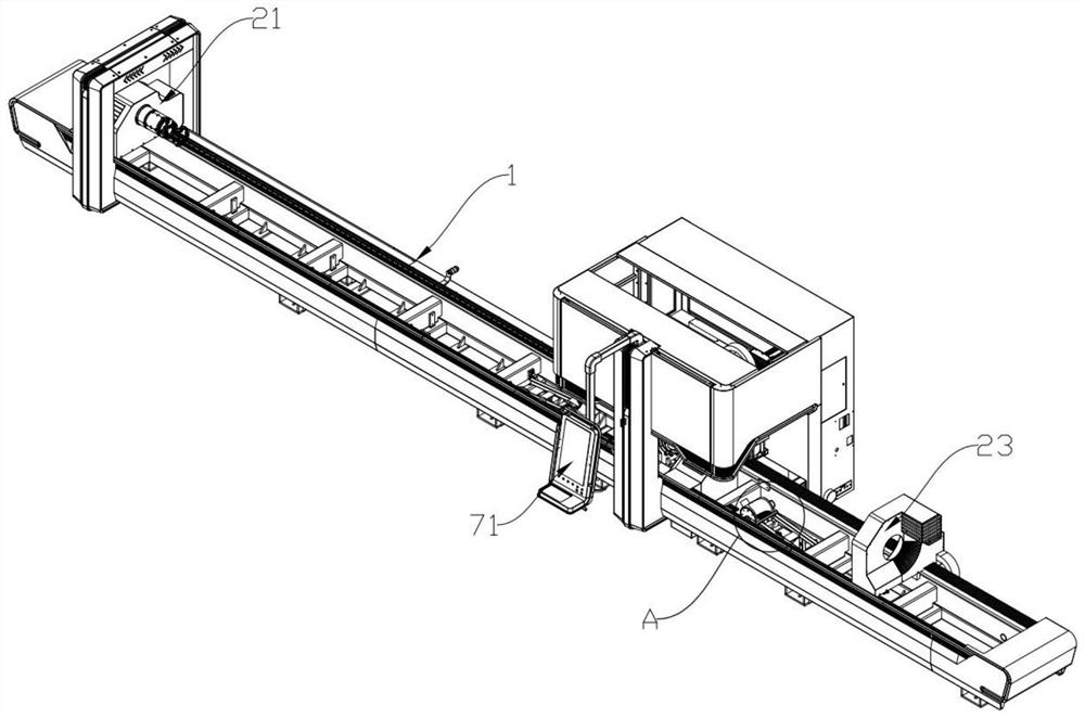 Laser cutting machine and profile cutting method using same