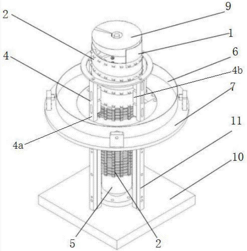 Shears-fork type spiral lifting platform