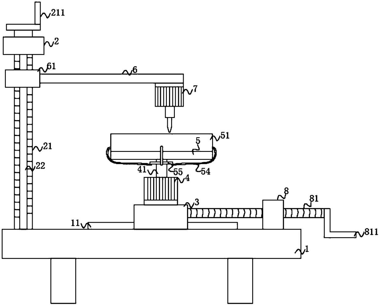 Environment-friendly hardware plate piece edge grooving device