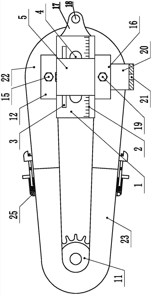 Chain wheel device of all terrain vehicle