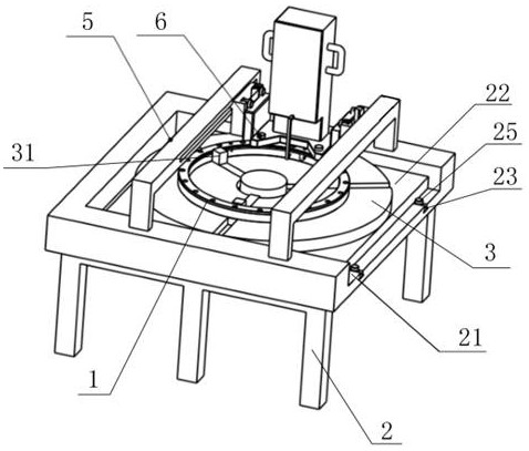 Slewing bearing raceway contour detection device