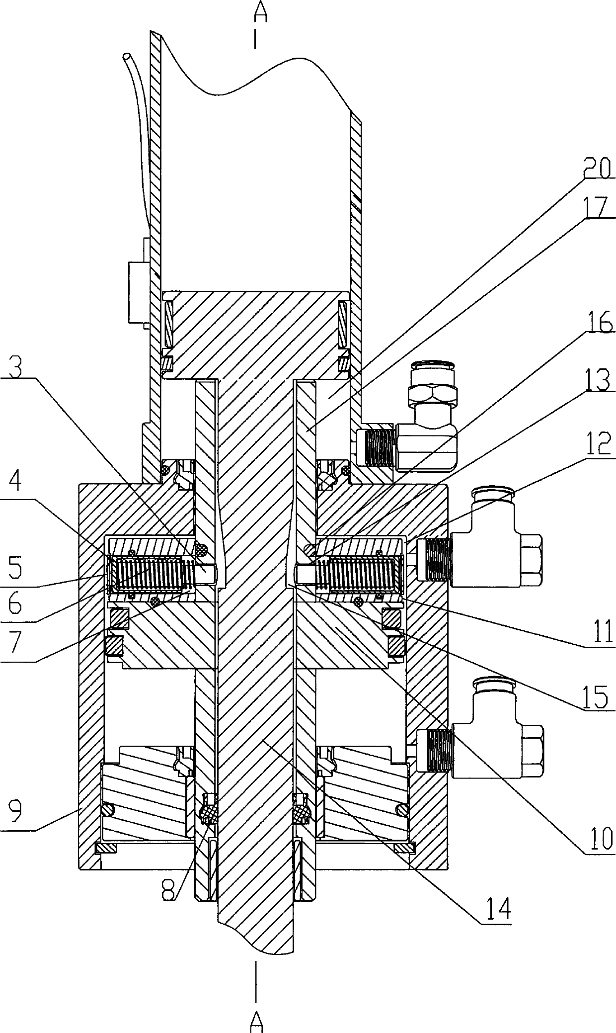 Energy-saving combined air cylinder