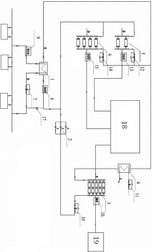 Double-circulation heating system and double-circulation heating method for low-low temperature economizer