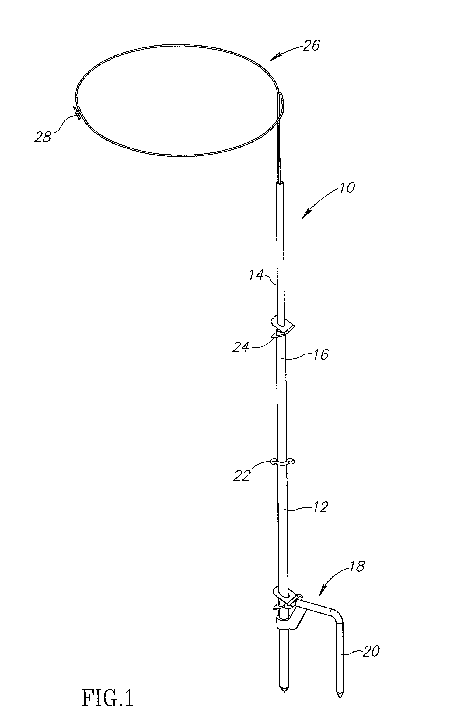 Adjustable garden stake