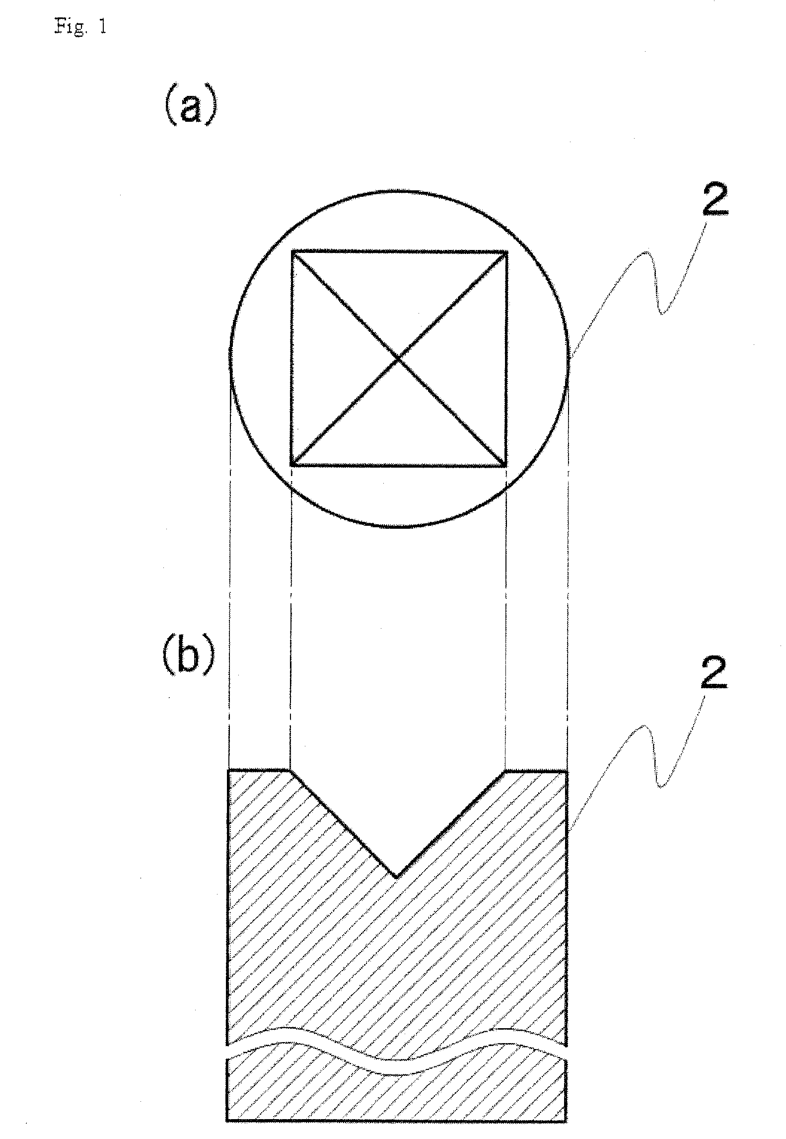 Shank and diamond scriber assembled therewith