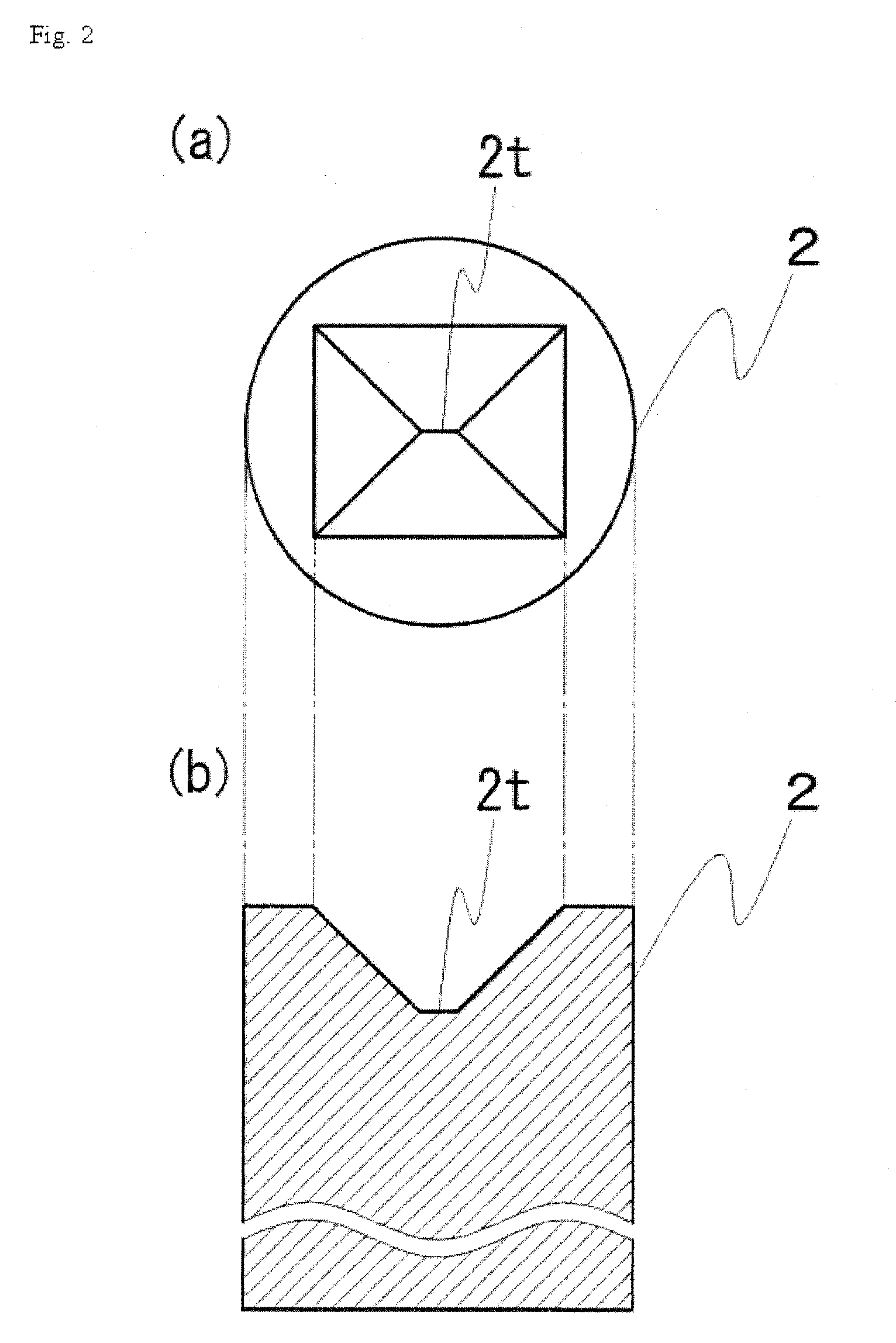 Shank and diamond scriber assembled therewith