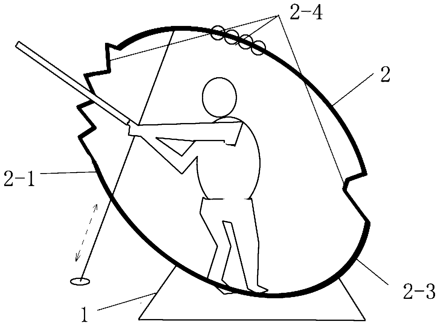 Method and device for golf swing training