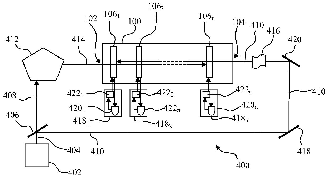 Method and system for configuring a device for correcting the effect of a medium on a light signal, method, device and system for correcting said effect