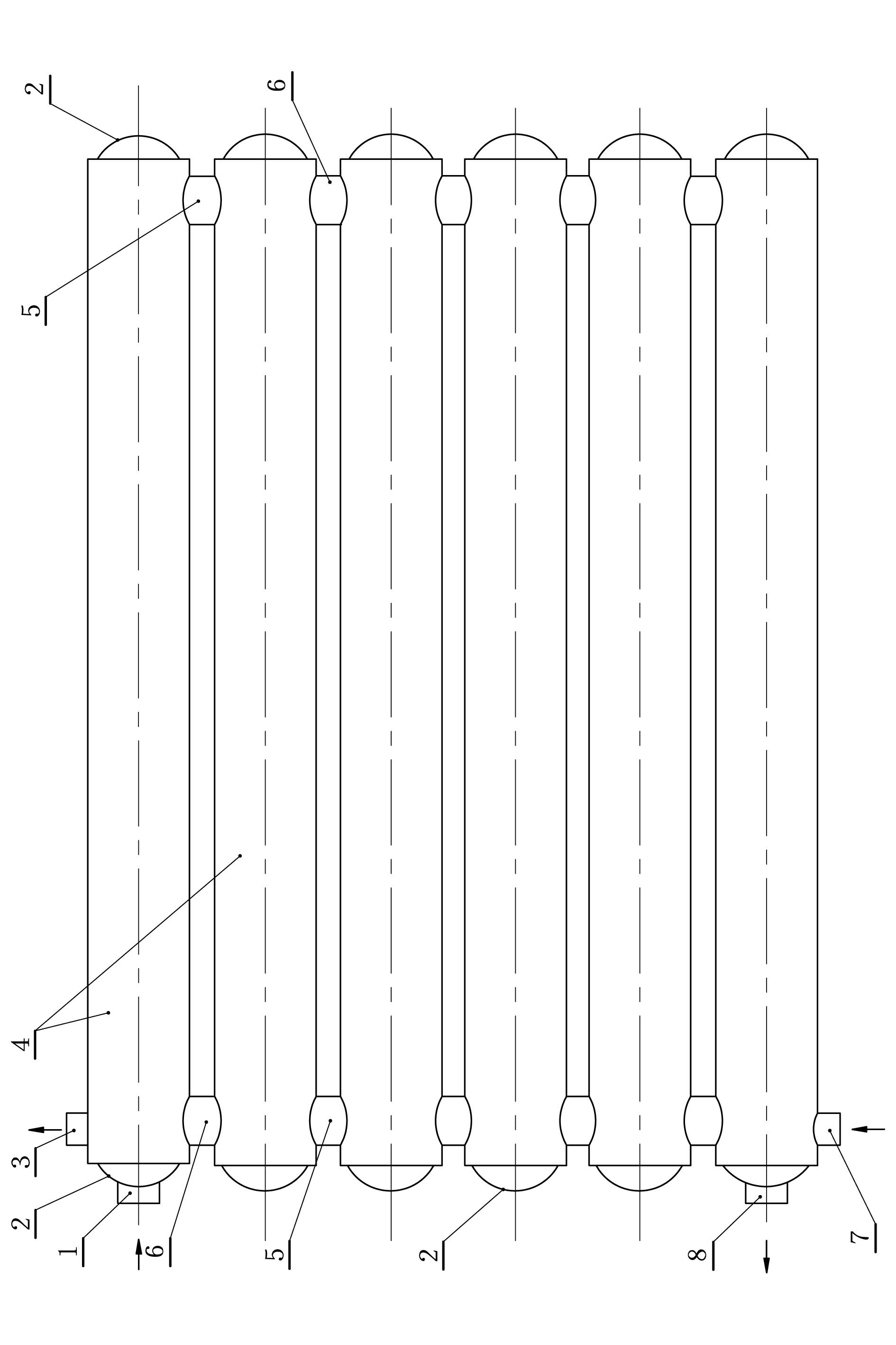 Pipe-communicated double-partition-wall heat transfer heat exchanger and manufacturing process thereof