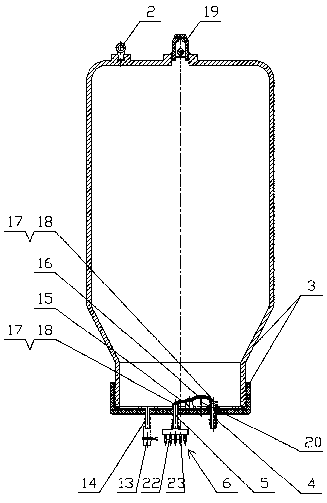 Drip irrigation tank for agricultural irrigation