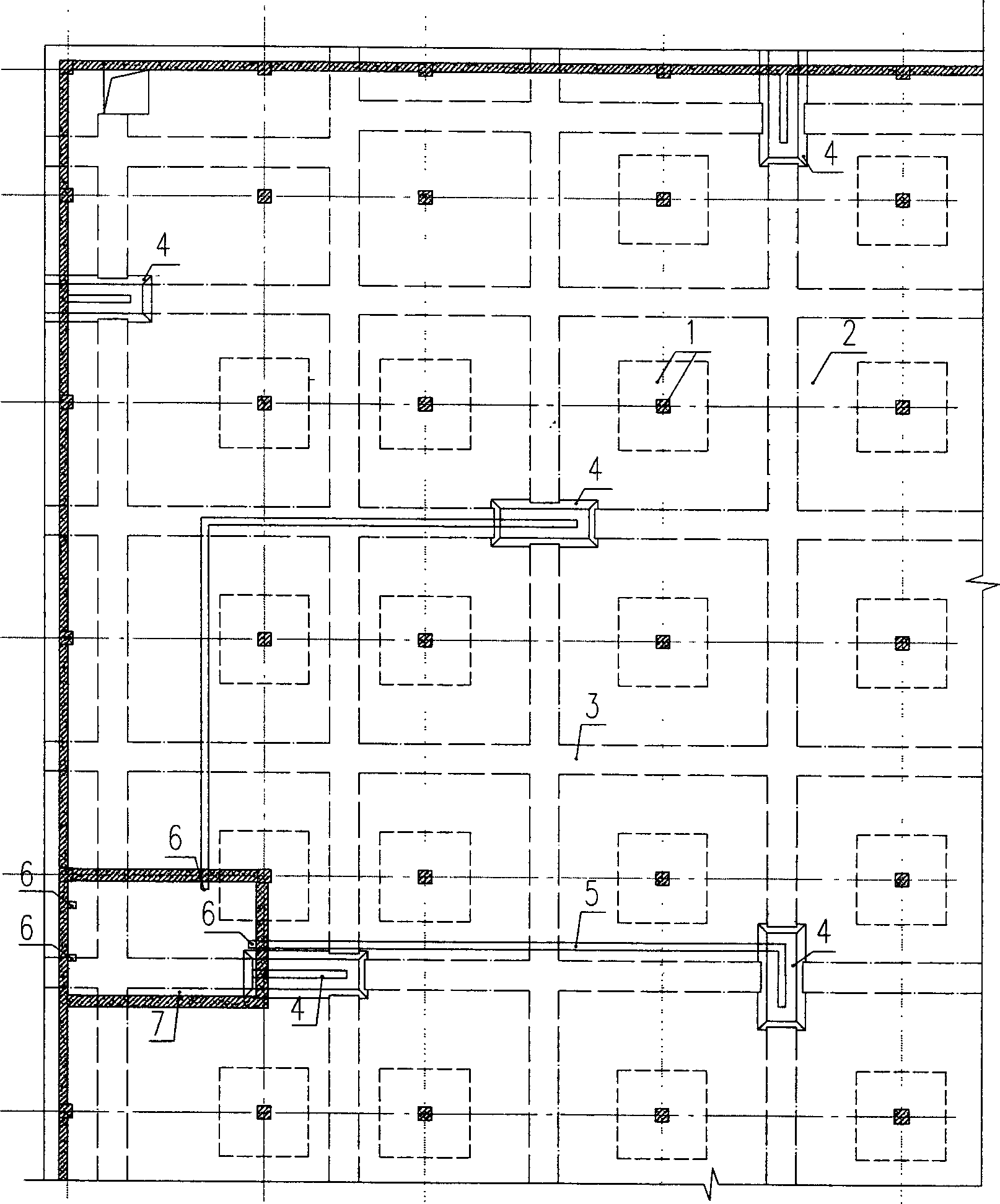 Drainage and anti-float method for underground building and its used device