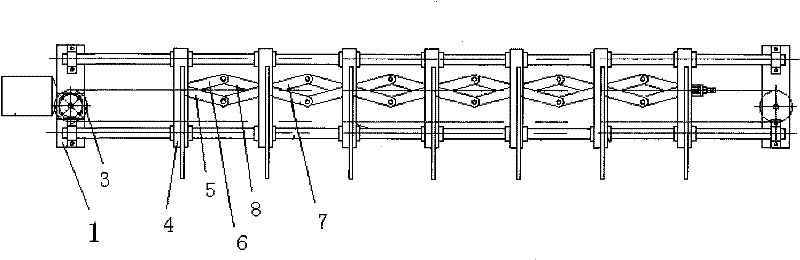 Longitudinal magnetizing device for crankshaft magnetizing machine