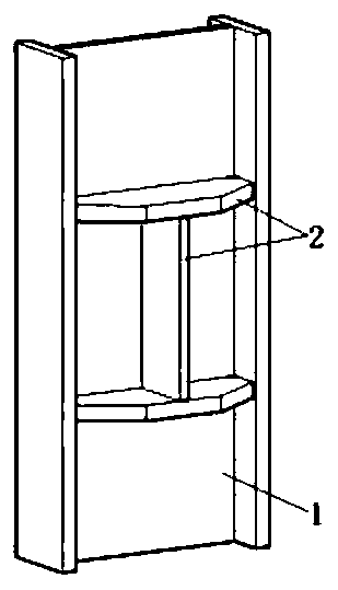 Quick-split type H-shaped steel concrete beam column connection node