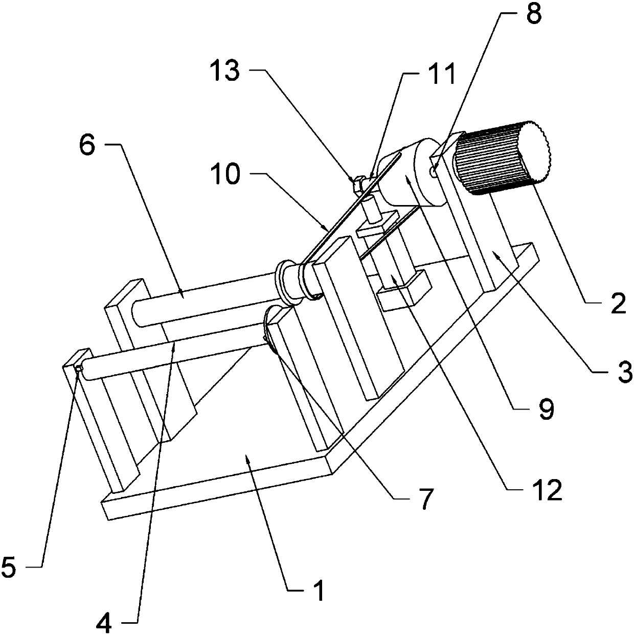 Knitwear processing and thread feeding device