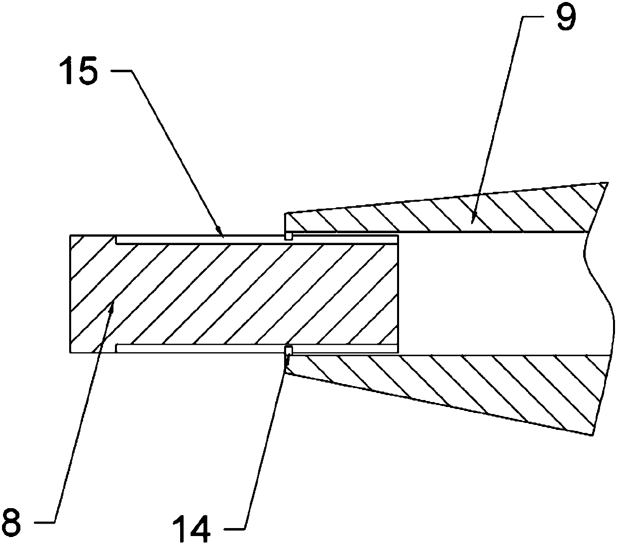 Knitwear processing and thread feeding device