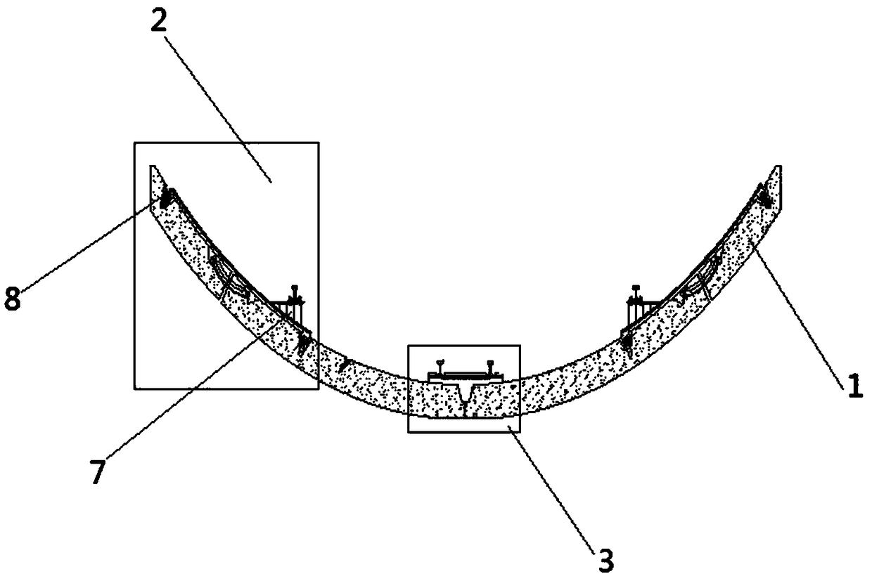 Tie for tie separation of tunnel boring machine trolley and battery electric vehicle system and construction method thereof