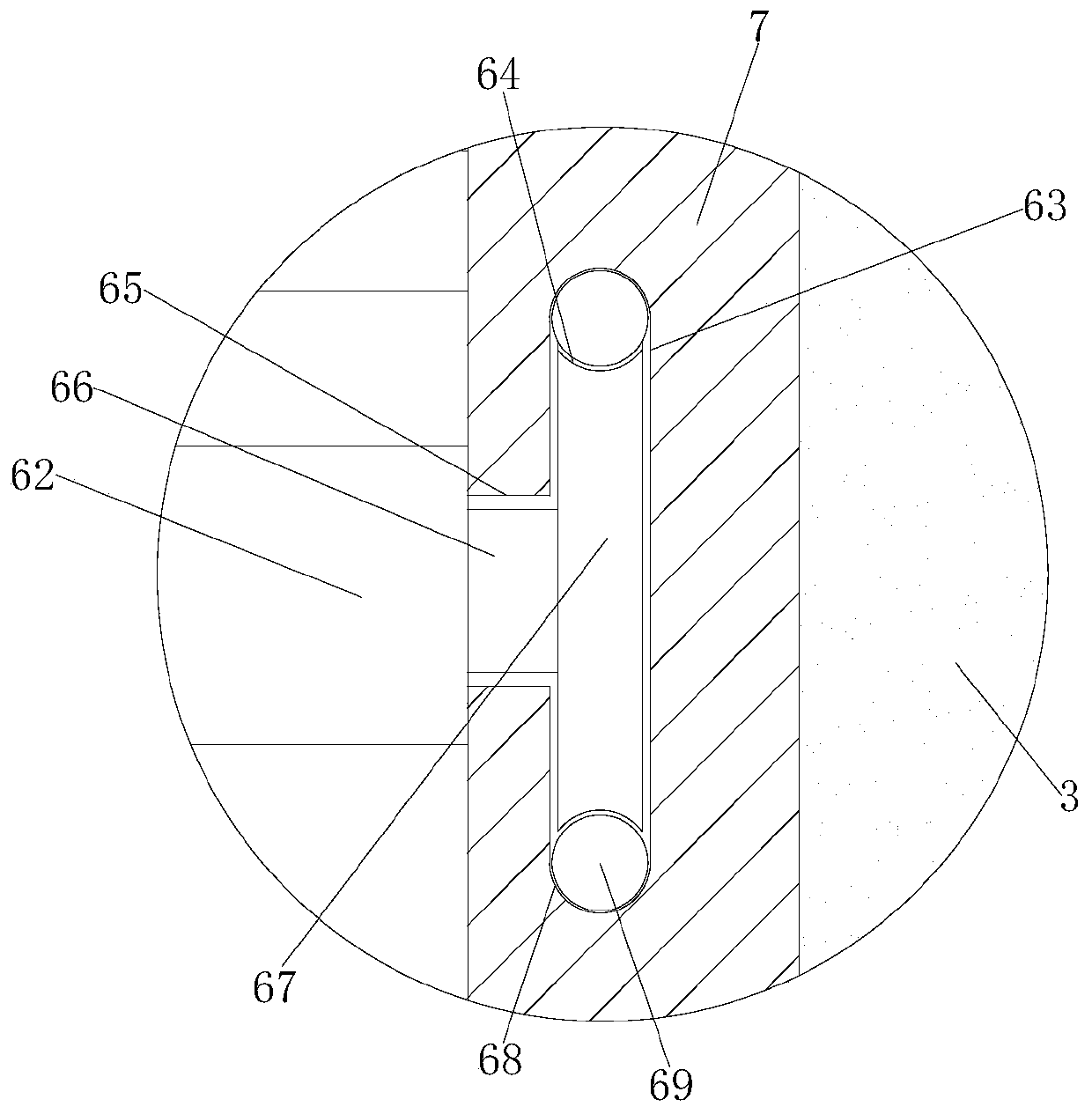 Buckle type steel skirting line decorated by exposed bolts