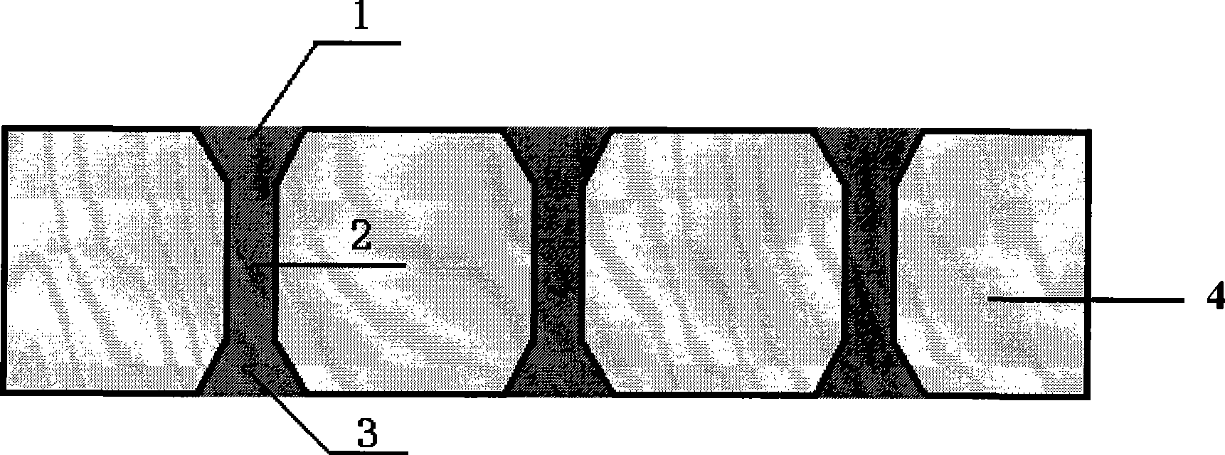 Vertical interconnecting through-hole for three-dimensional systematic encapsulation, and preparation thereof