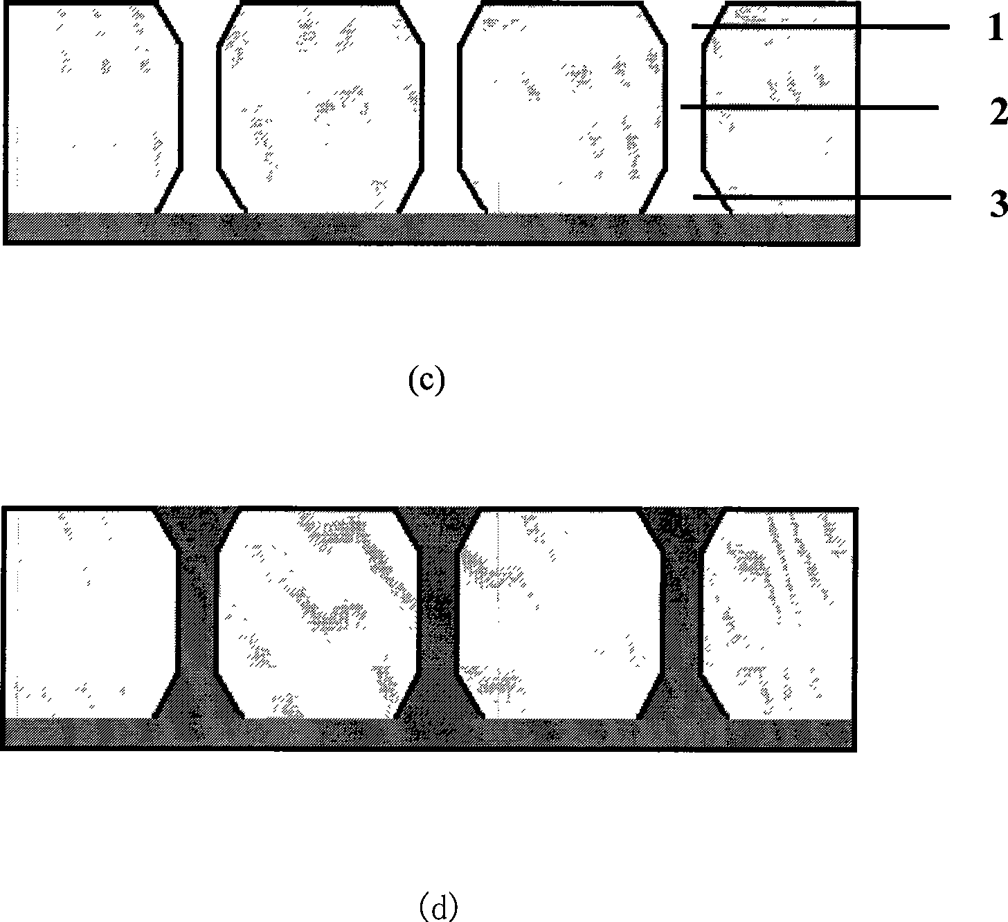 Vertical interconnecting through-hole for three-dimensional systematic encapsulation, and preparation thereof